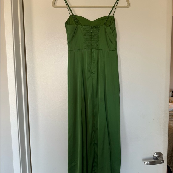 Abercrombie & Fitch Green Camille Midi Dress (Petite) - Picture 6 of 9